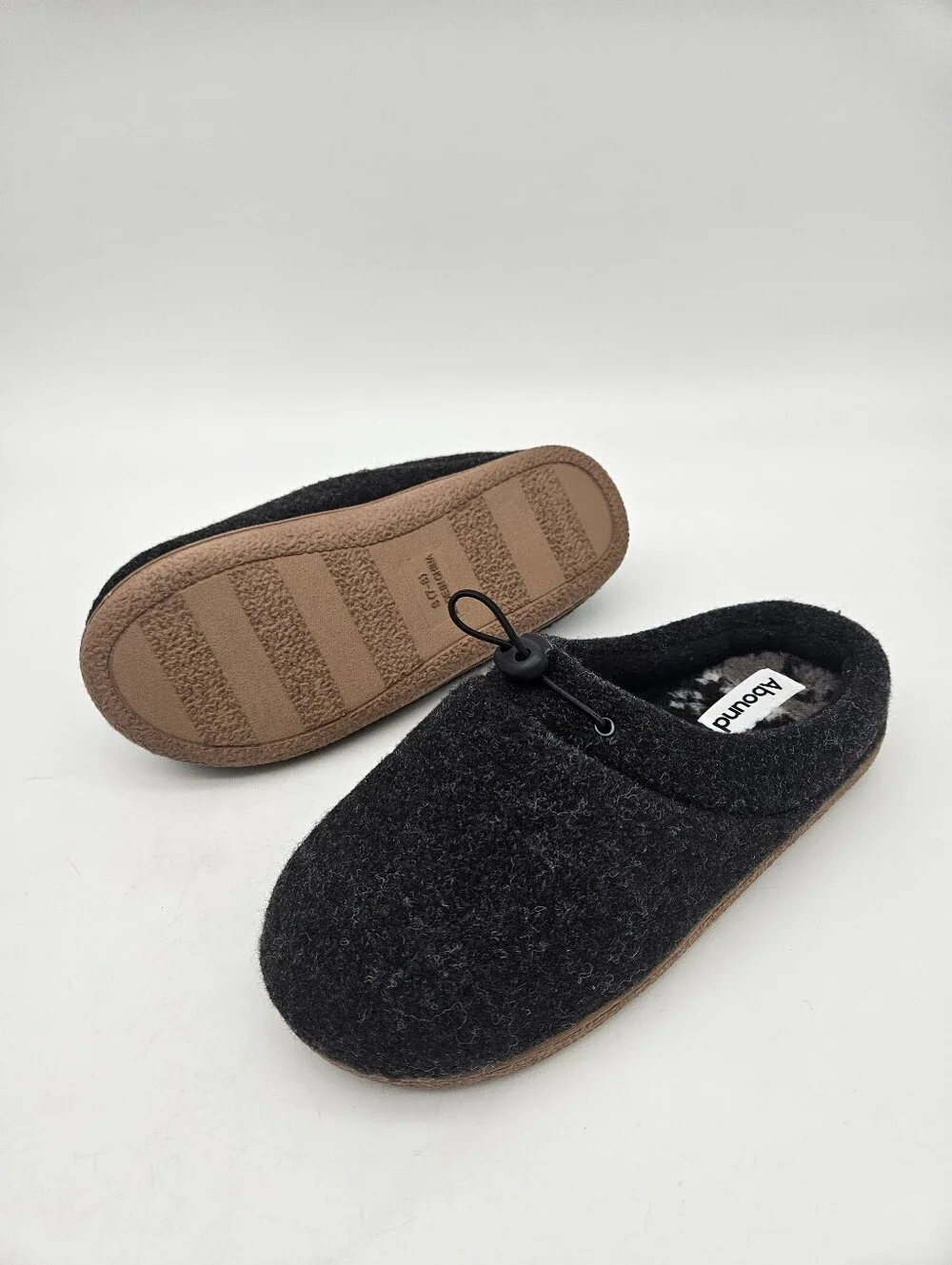 Abound Casey Faux Fur Lined Clog Slippers Men Sz US 7-8